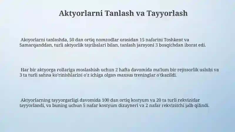 Epizodlar ustida ishlashning o'ziga xosliklari 3
