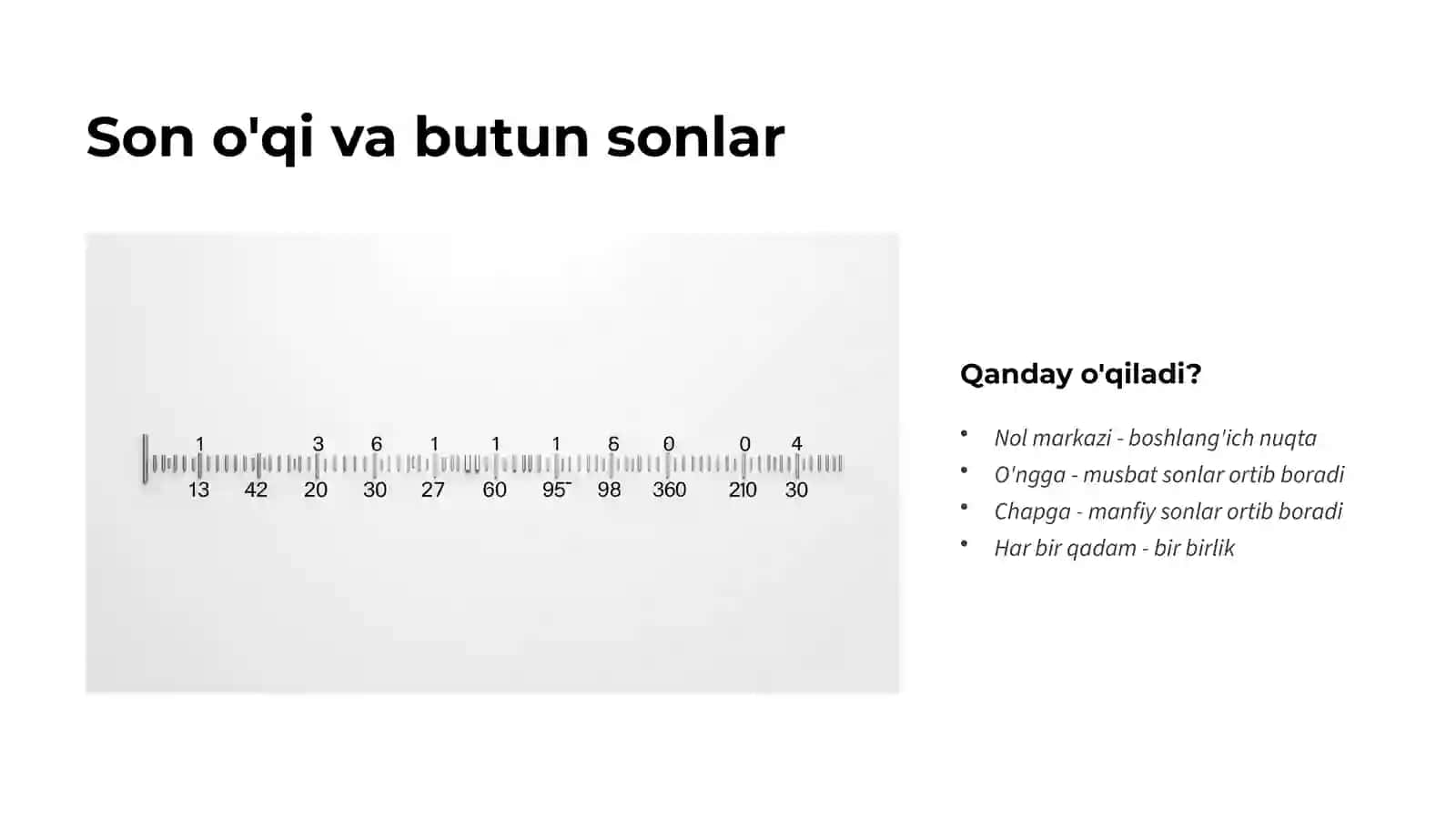 Butun sonlar va ular ustida ishlash 3