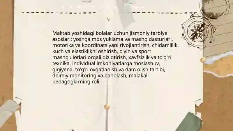 Jismoniy madaniyat va san'at fanidan ta'lim 3