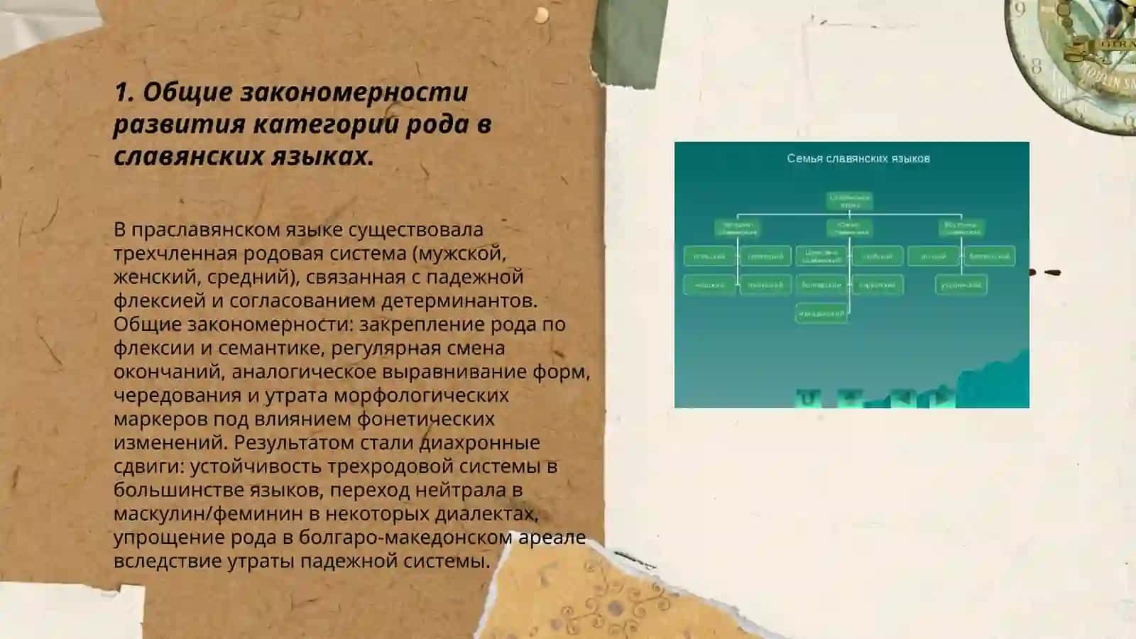 Родство славянских языков в сфере морфологии 3