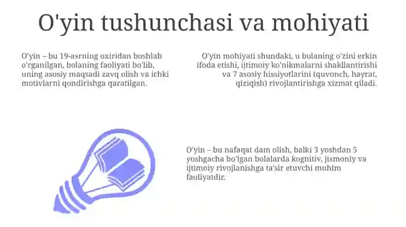 O'yin haqida tushuncha 3