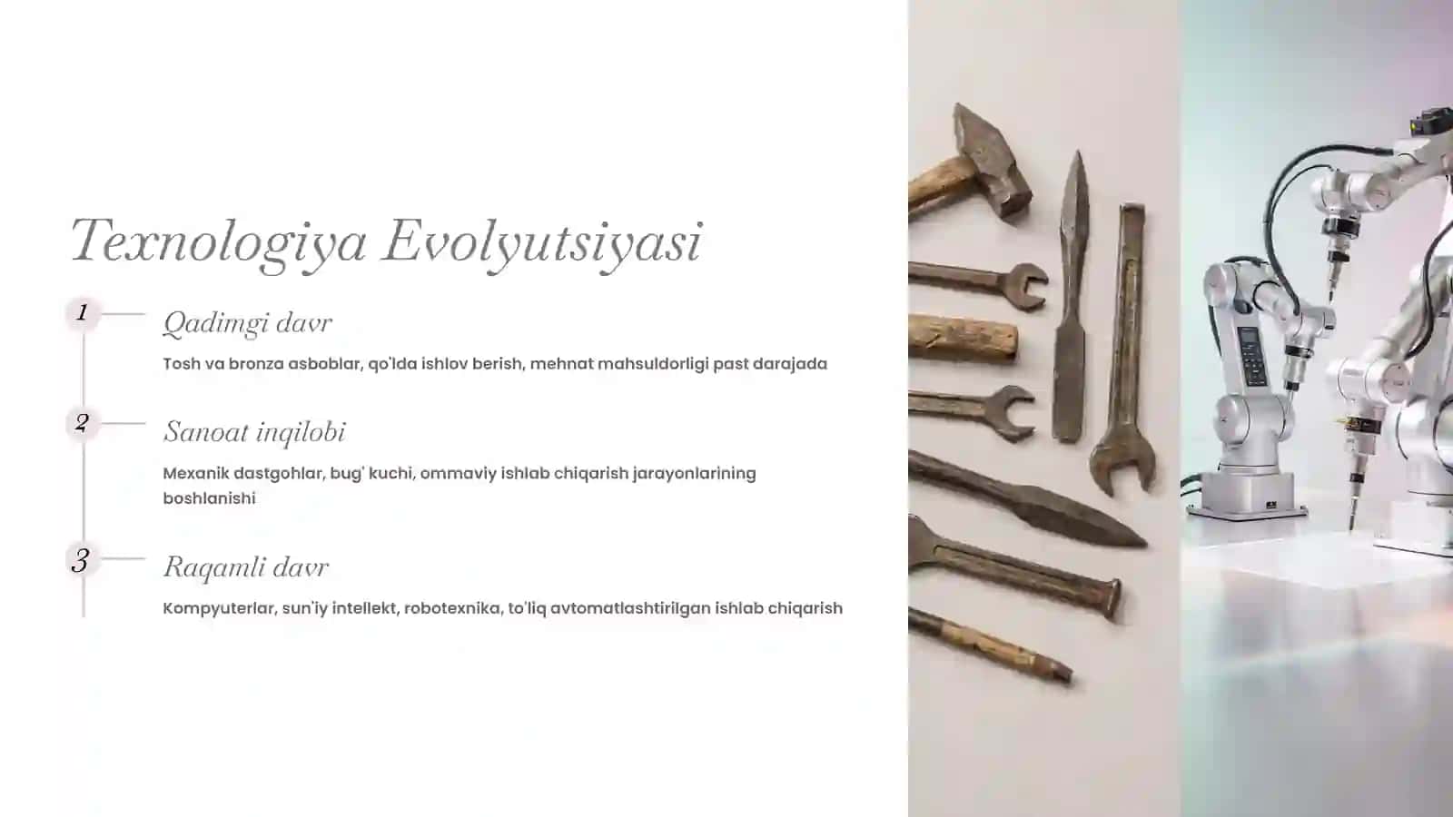 Texnika va Texnologiya Rivojlanishining O'rni 3