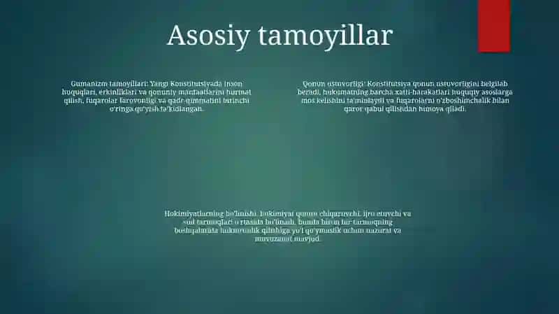 O'Zbeksitonning Yangi Konstitutsiyasiyasi 3