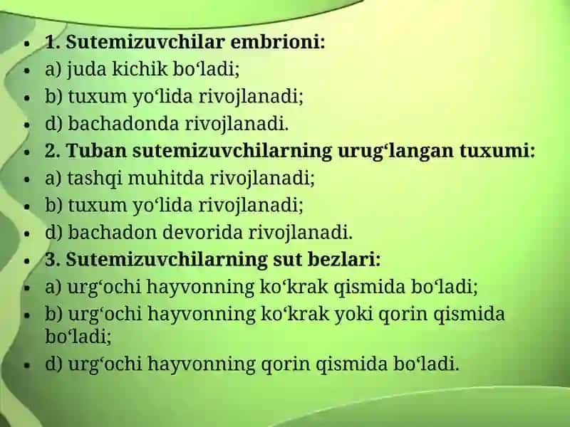 Sut emizuvchilarning xilma-xilligi 3