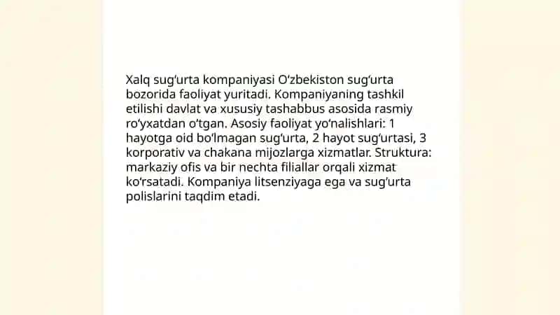 Xalq sug'urta kompaniyasi 3