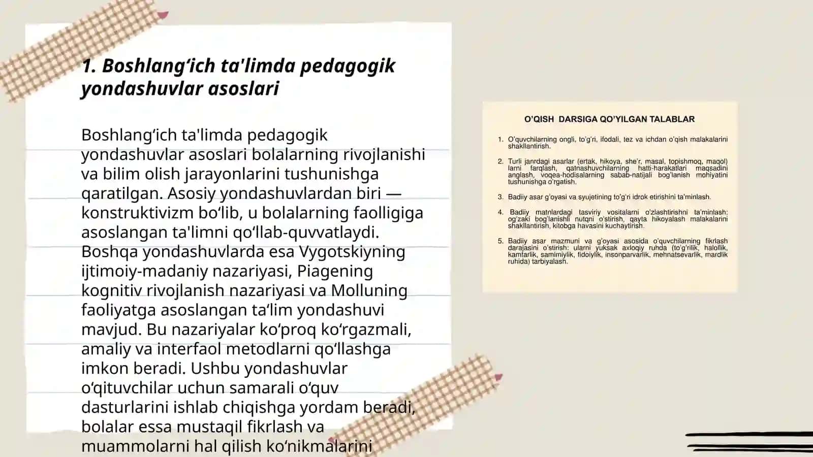 Boshlangʻich ta'limda asosiy pedagogik yondashuvlar 3