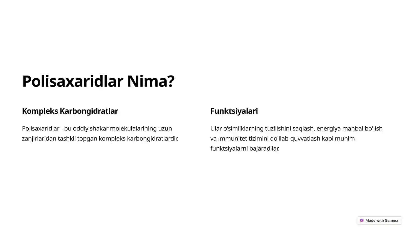 Polisaxaridlar Nima? 3