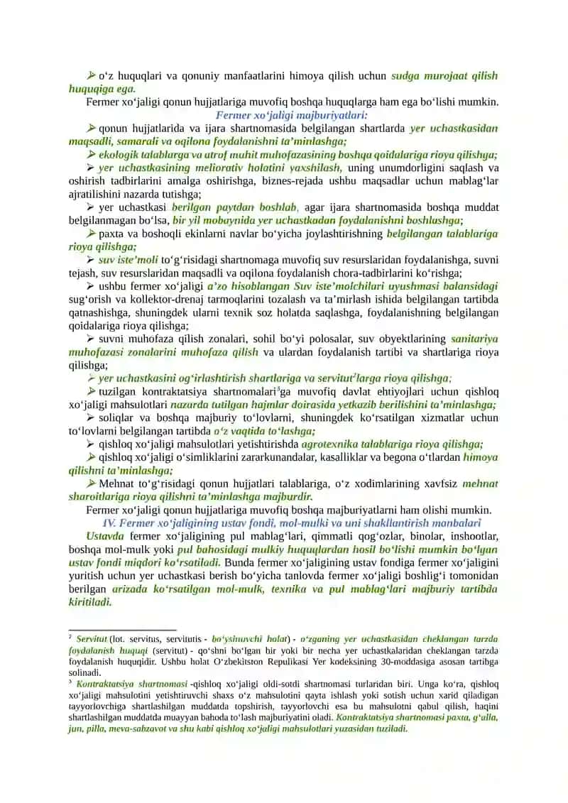 Fermer xoʻjaligining Namunaviy ustavi tizimi 3