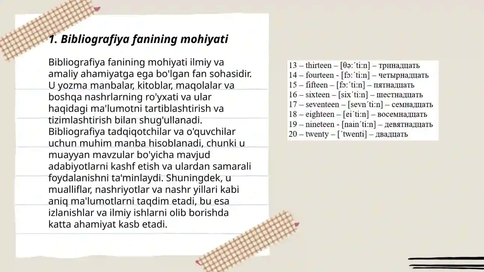 Bibliografiya fanining predmeti va vazifalari 3