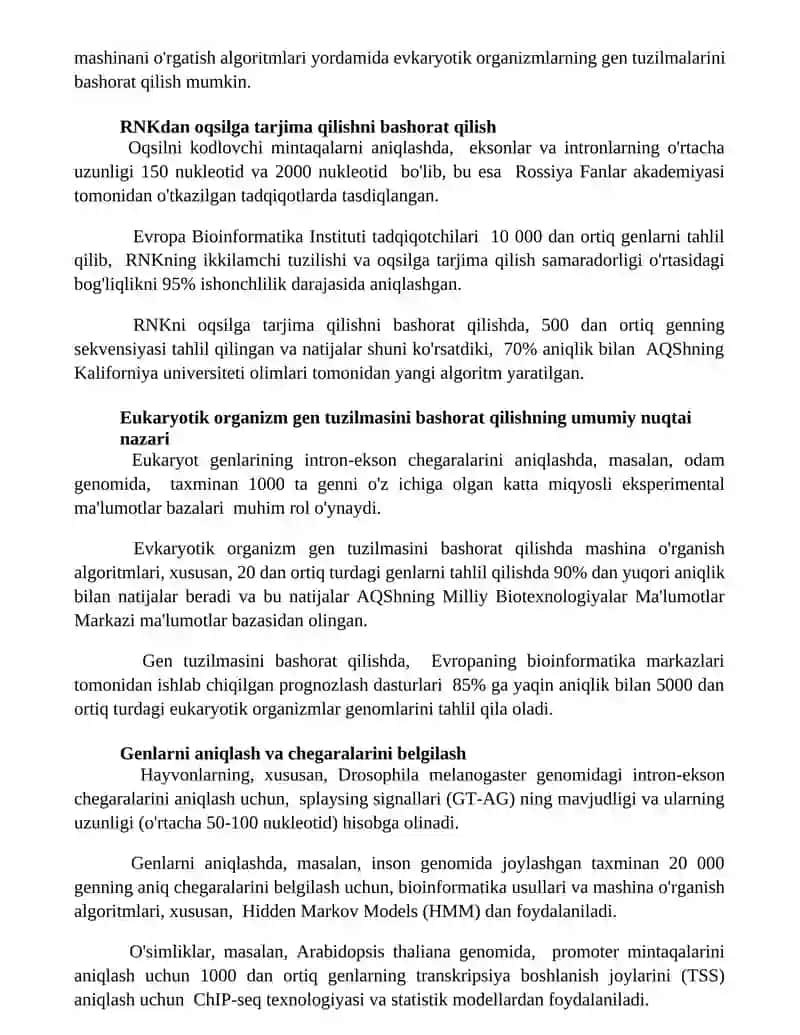 Gen tuzilmasini bashorat qilish 3