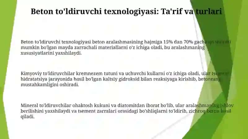 Beton toldiruvchilar texnologiyasi 3