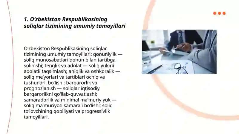 Oʻzbekiston Respublikasida soliqlar va yigʻimlar tizimi 3