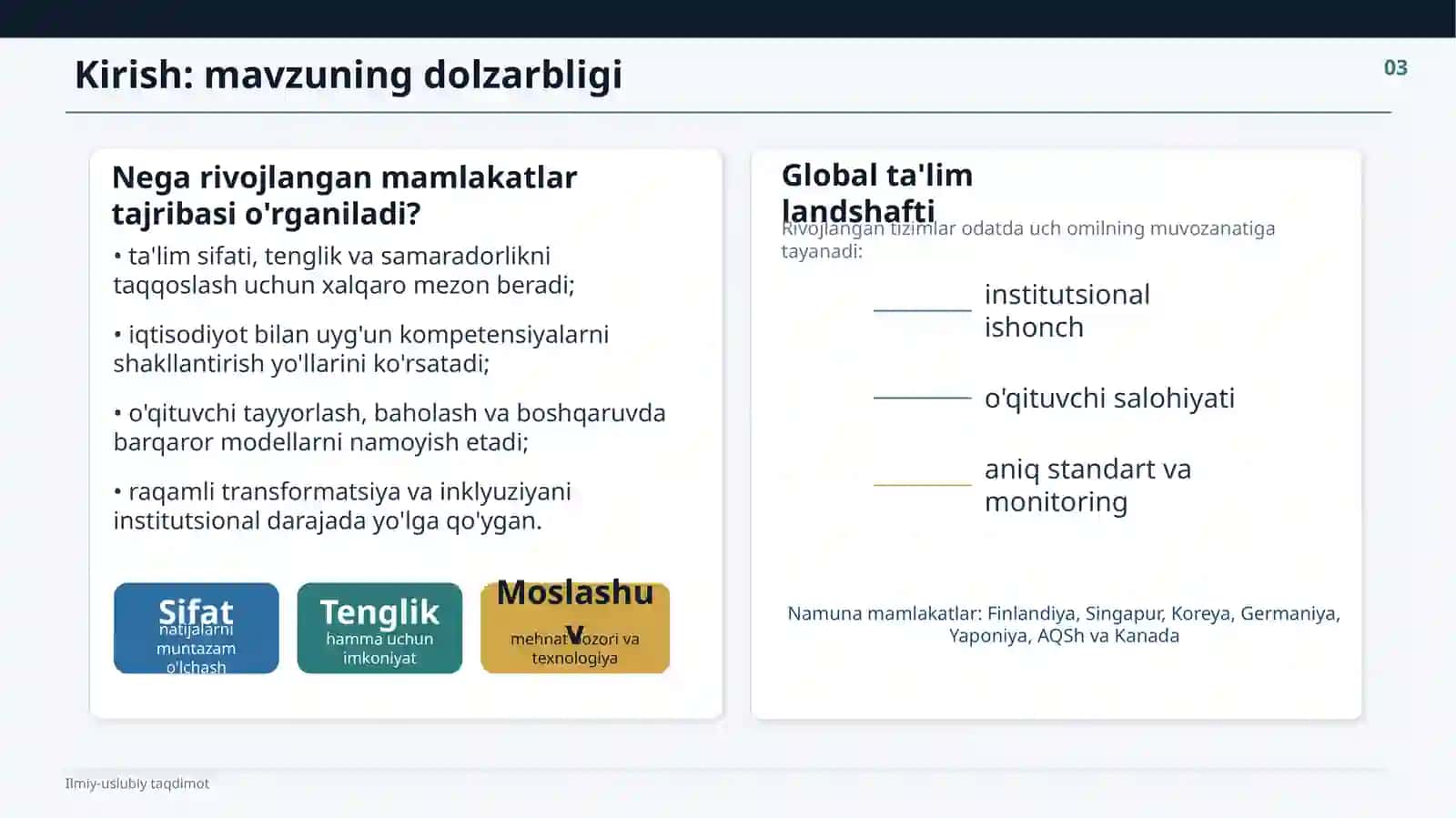 Rivojlangan xorijiy mamlakatlarning ta'lim tizimi 3