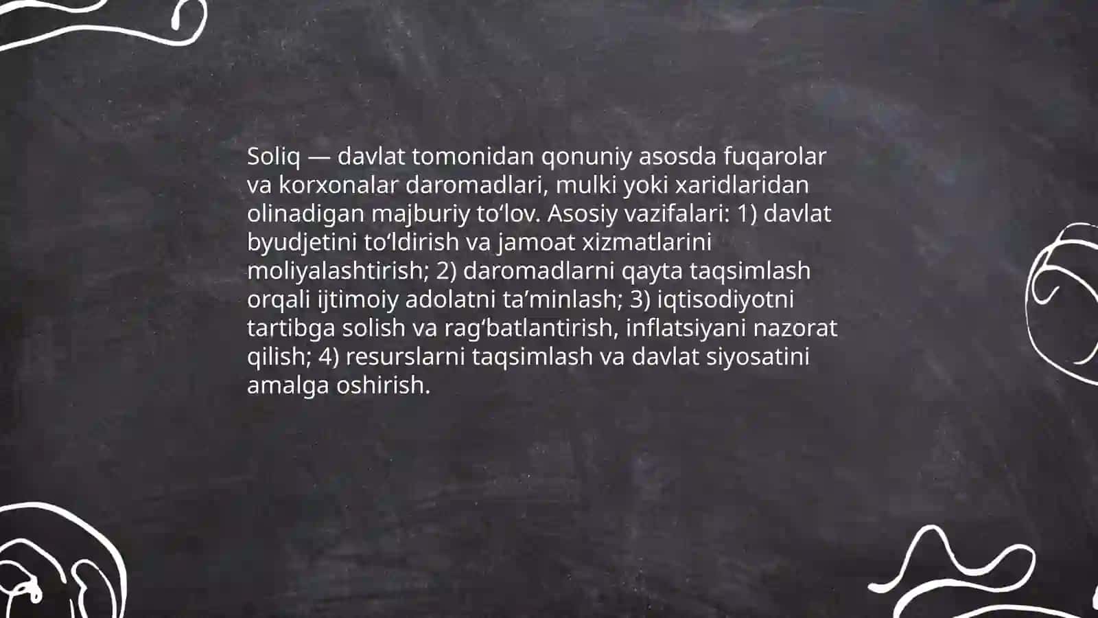 Soliqlar ularning turlari va vazifalari 3