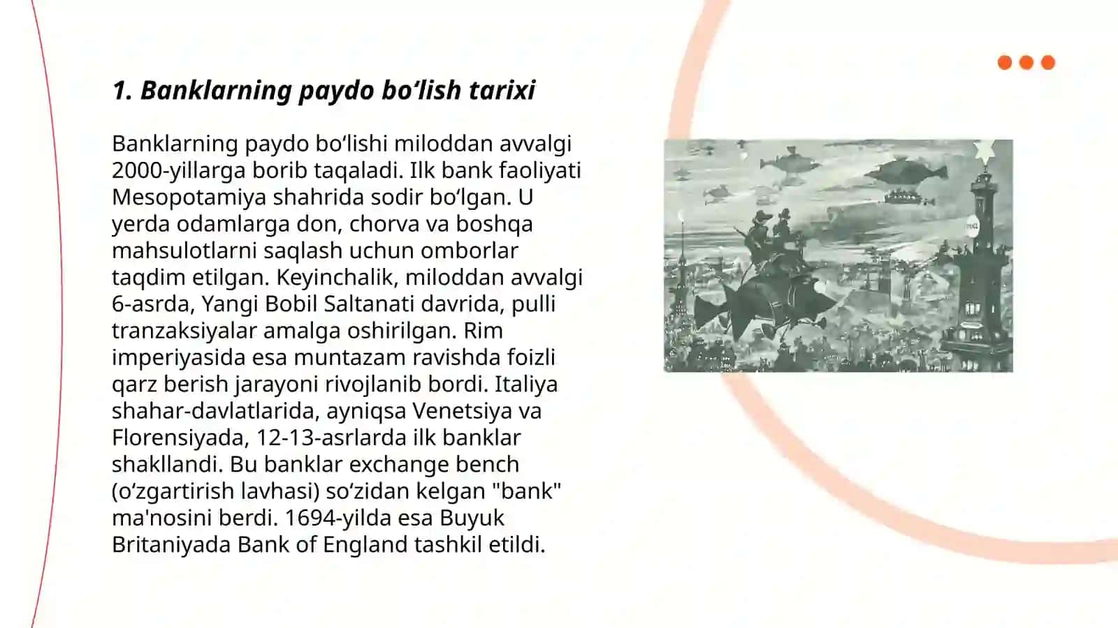 Banklarning paydo bo‘lishi va bank tizimi 3