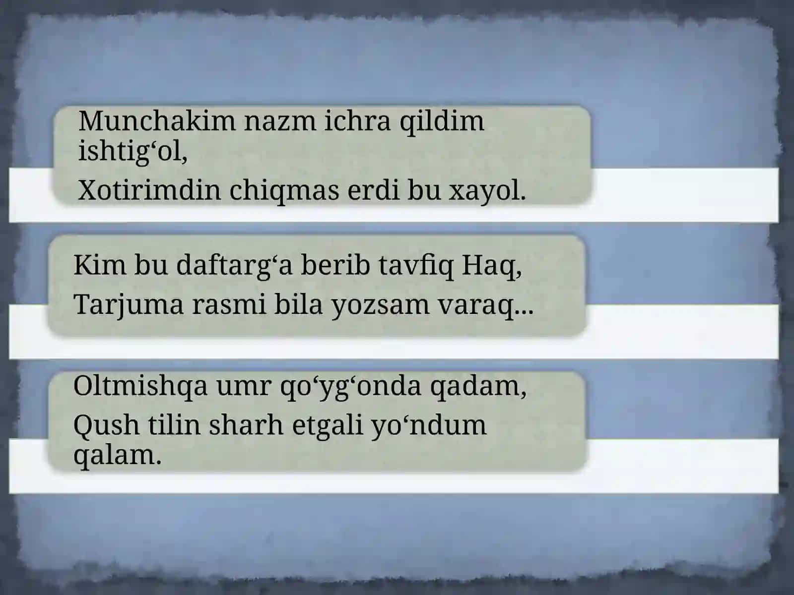 “Lison-ut tayr” dostoni 3