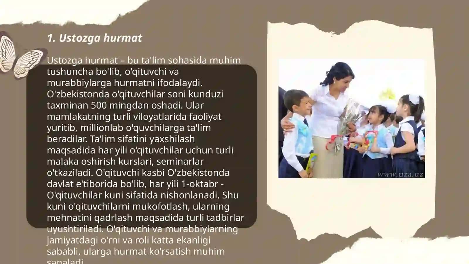 Ustozga hurmat 3