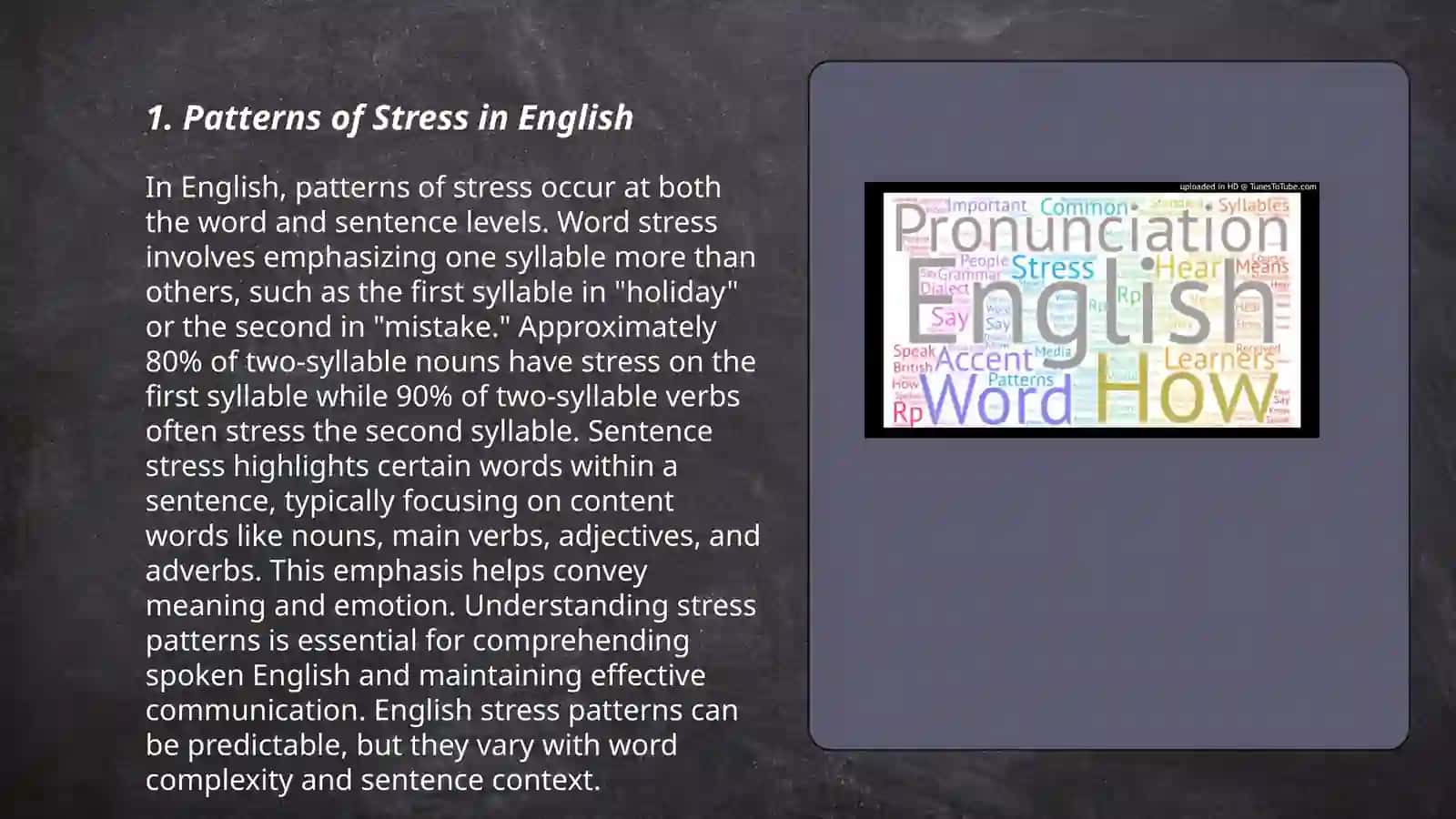 Accentual stricture of English 3