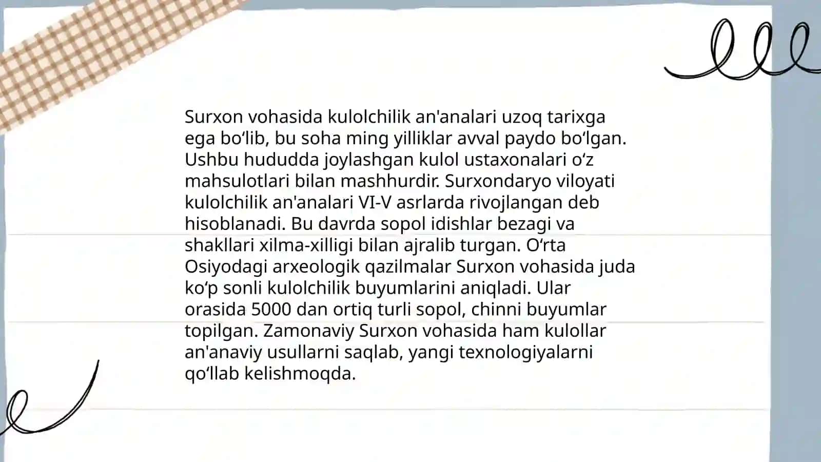 Surxon vohasida hunarmandchilik an'analari 3