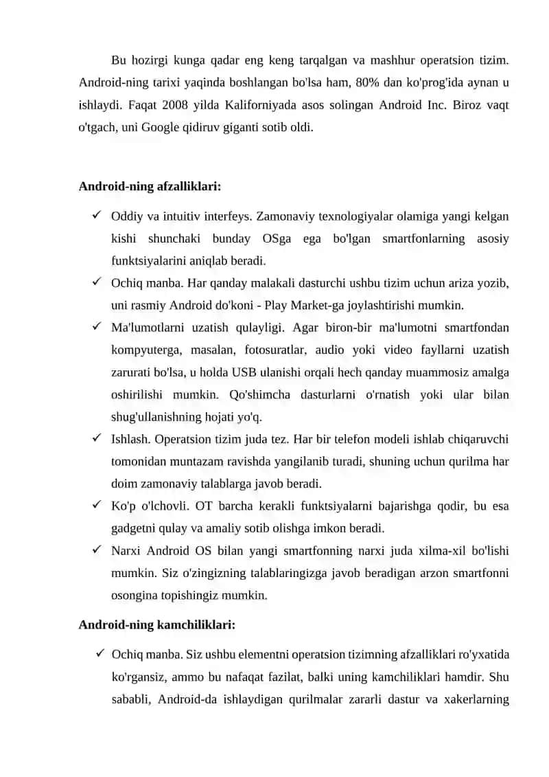 ANDROID MOBIL OPERATSION TIZIMLAR 3