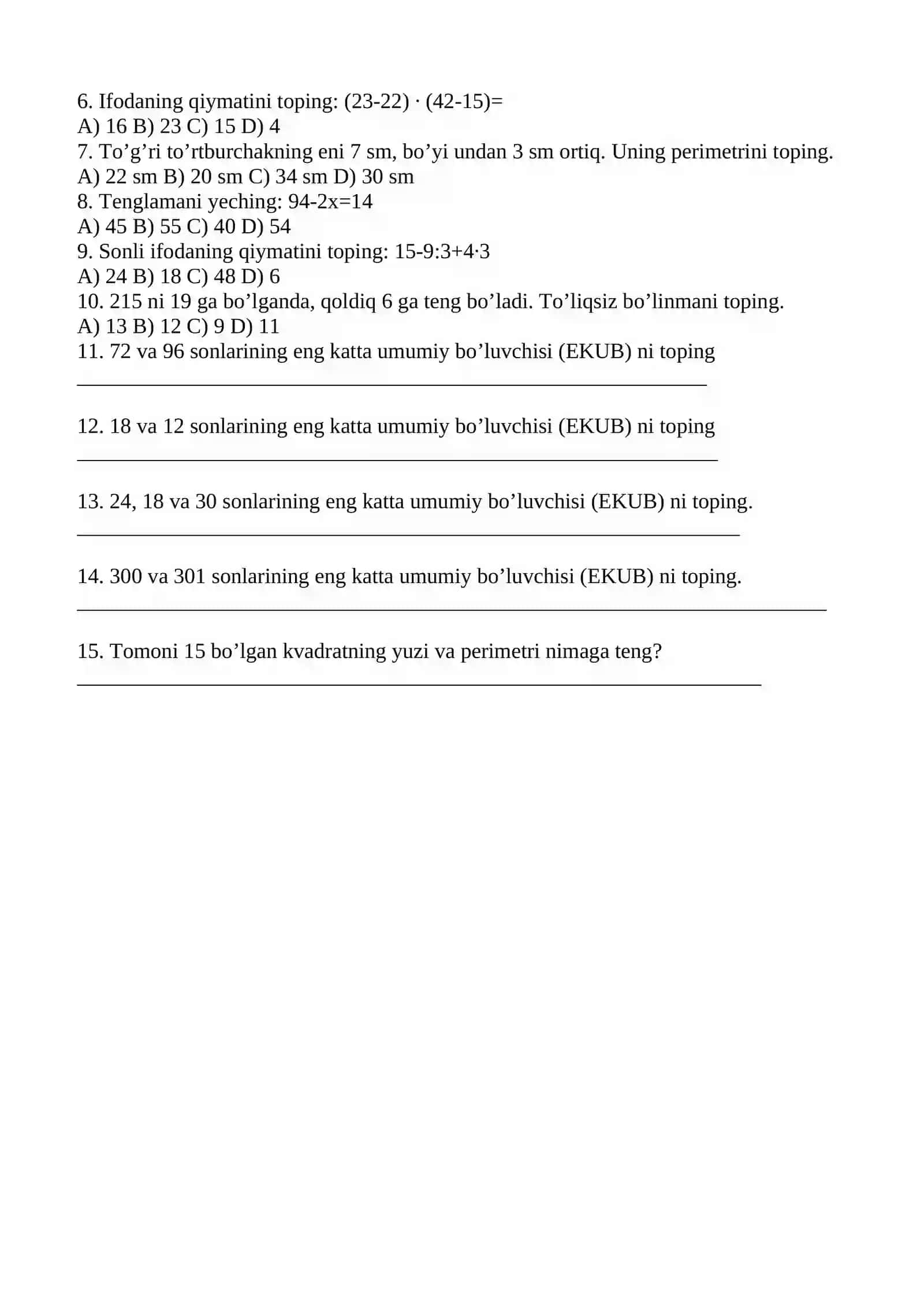 5-sinf. 2-chorak 4-blok 3