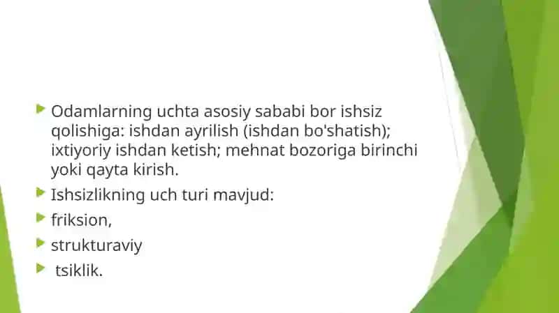 ishsizlik va uning kelib chiqishi 3