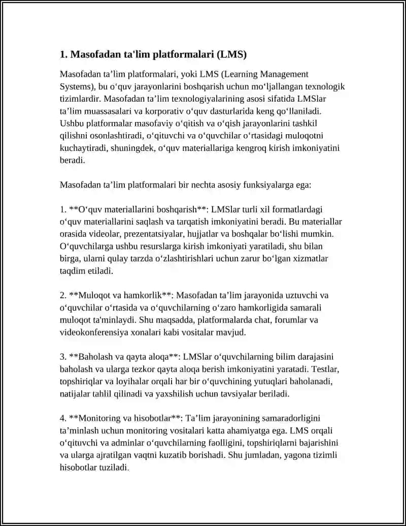 MASOFADAN TA'LIM TEXNOLOGIYALARI 3