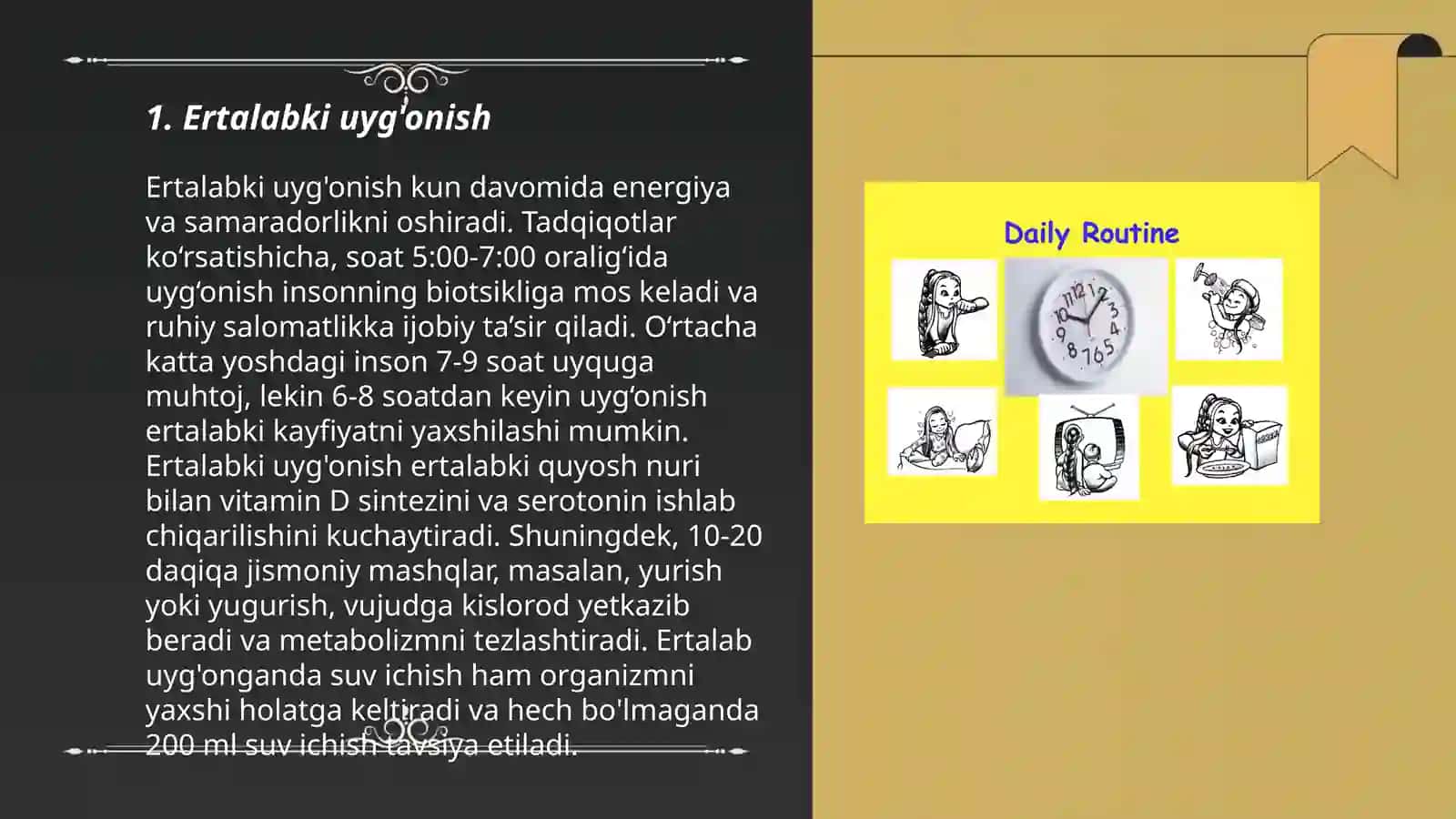 Ertalabki uyg'onish 3