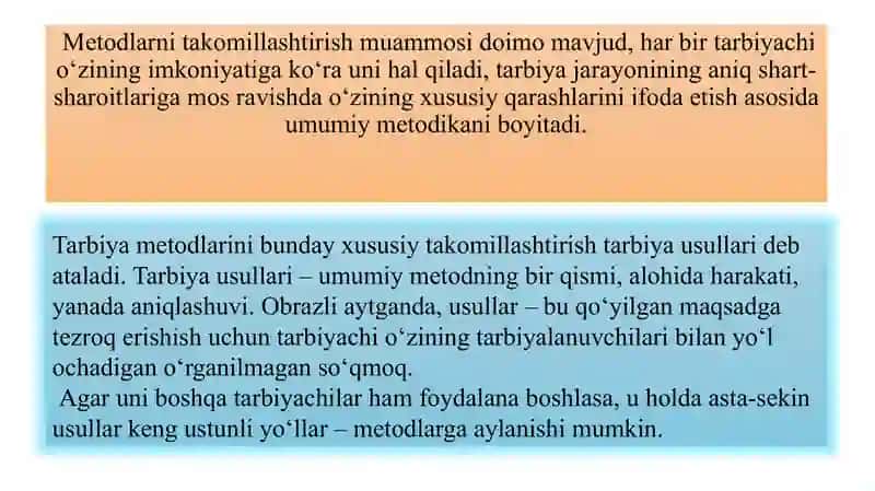 Xalq pedagogikasida tarbiya metodlari 3