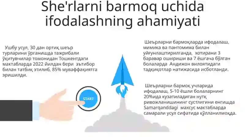Barmoq vaznidagi sherlarni ifodali oʻqish 3