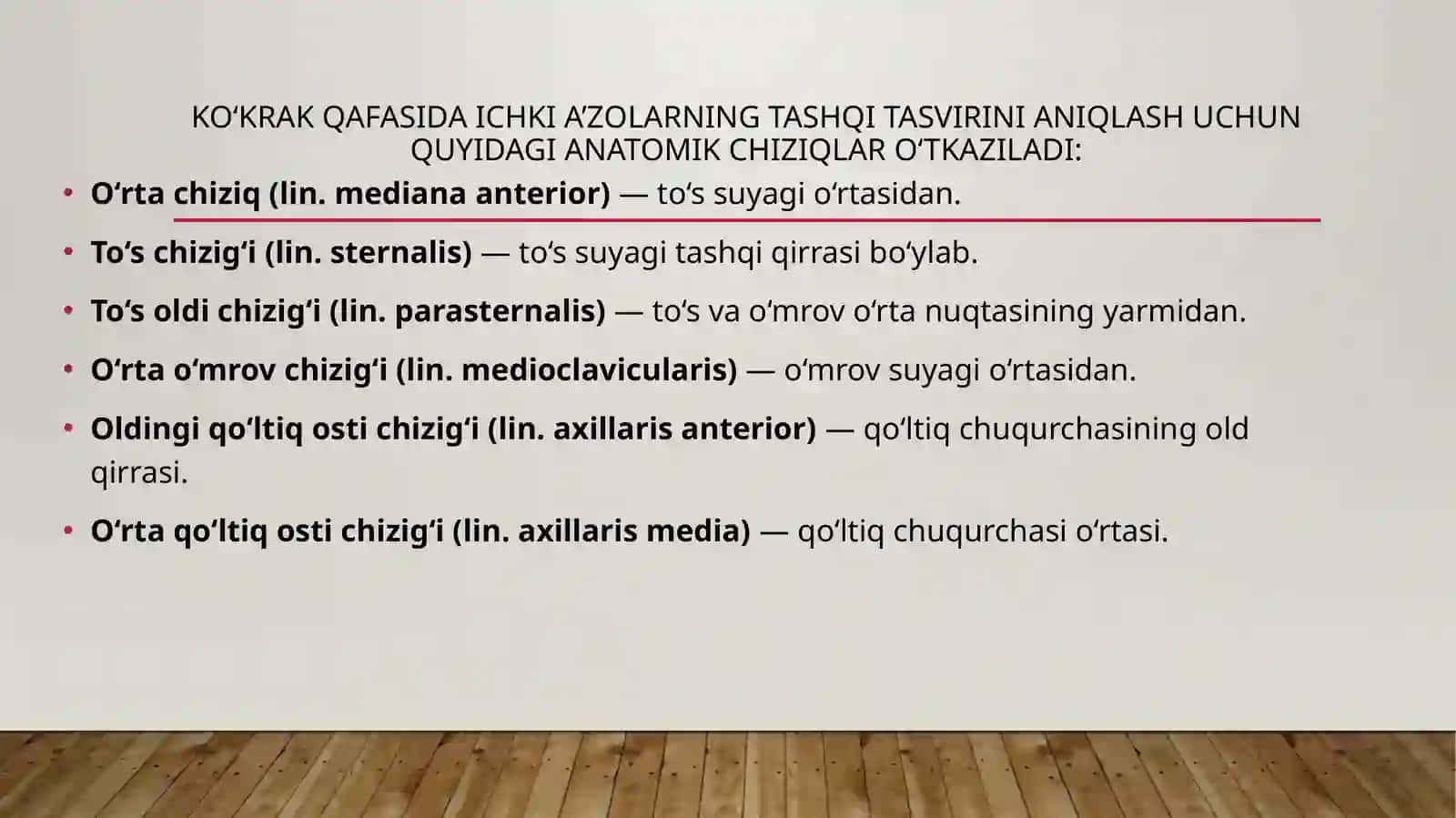 Ko'krak qafasining jarrohlik anatomiyasi 3