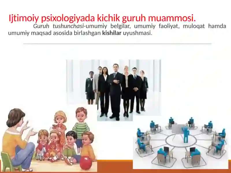 KICHIK VA KATTA GURUHLAR PSIXOLOGIYASI 3