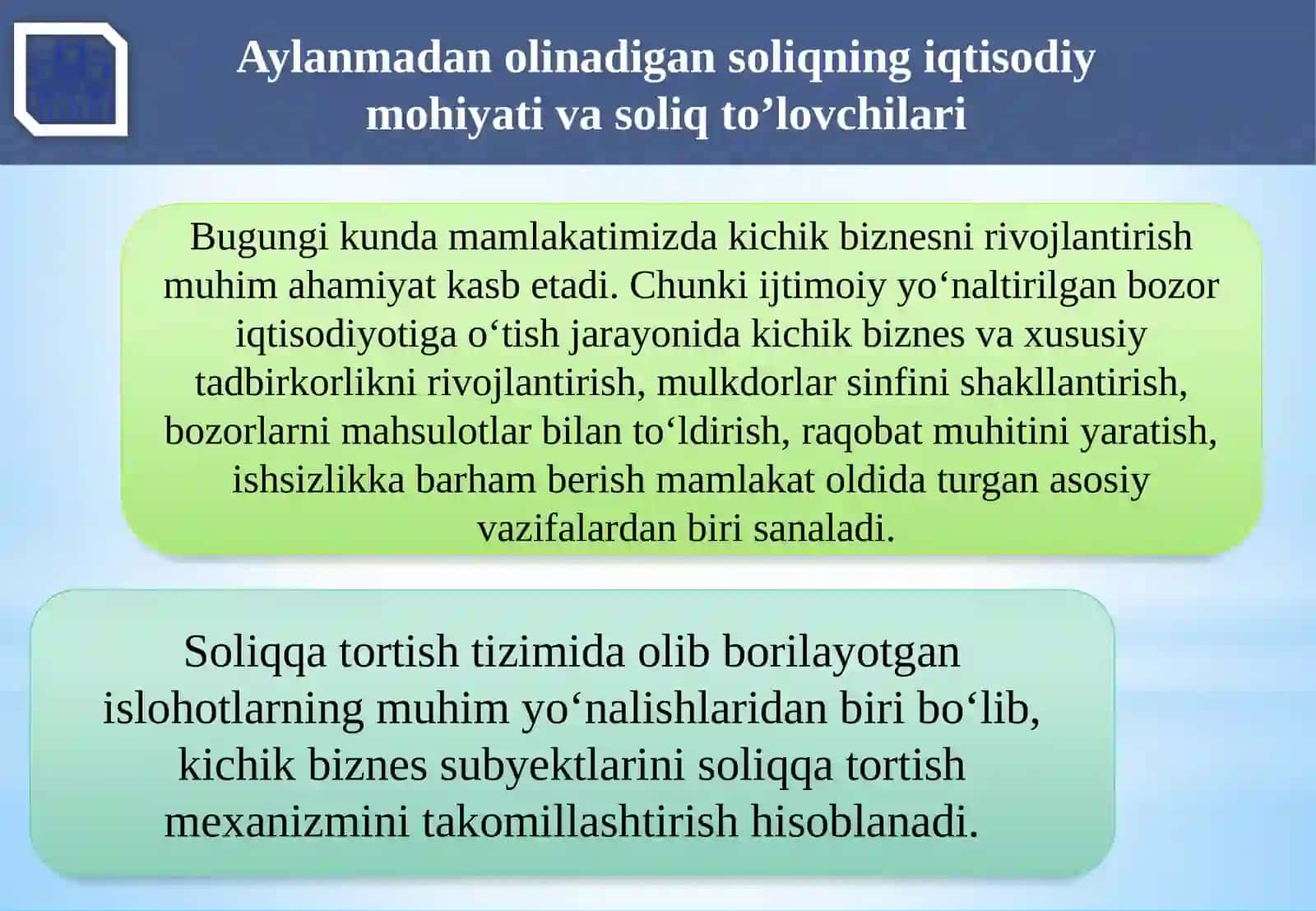 Aylanmadan olinadigan soliq 3