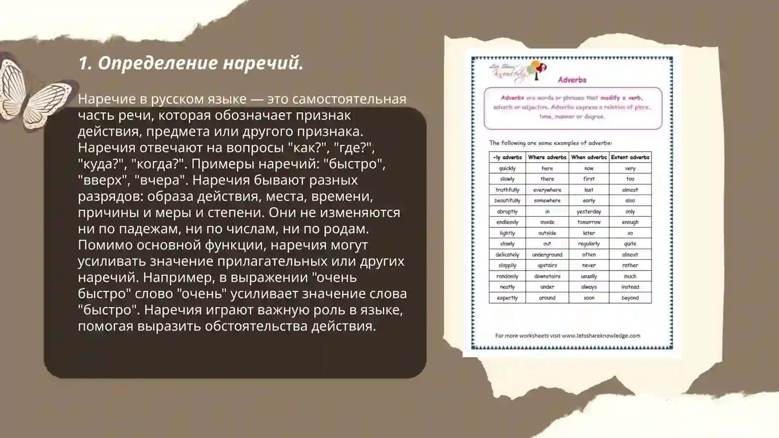 Презентация "Наречие категория состояния модальные слова" 3
