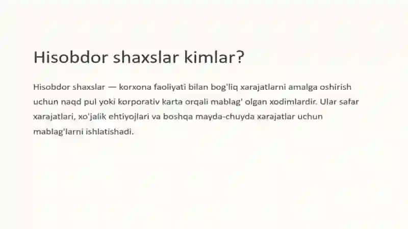 HISOBDOR SHAXSLAR BILAN HISOBLASHUVLAR HISOBI 3