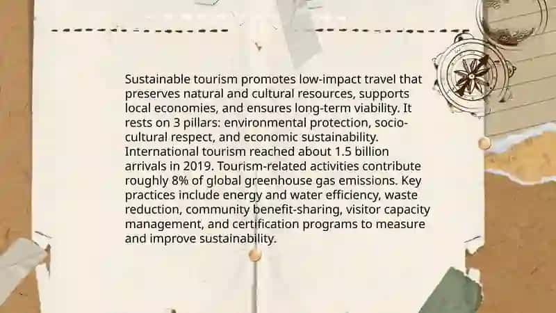 Sustainable tourism 3