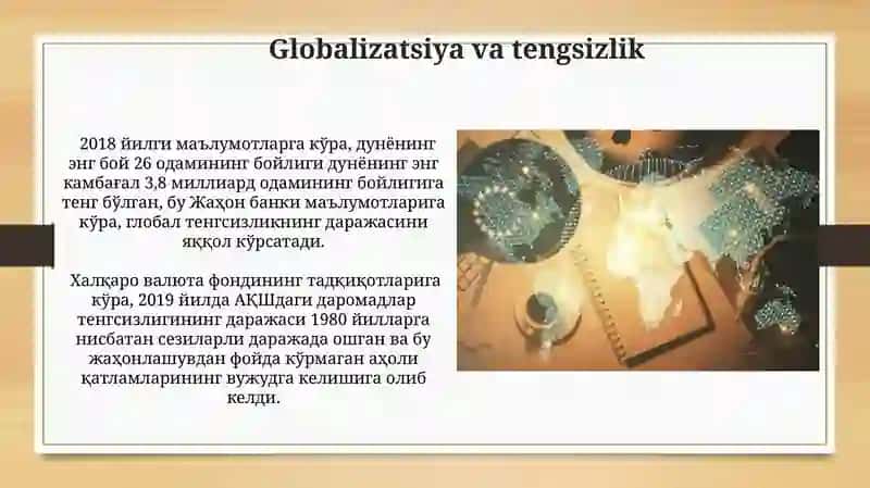 Globalizatsiya va tengsizlik 3