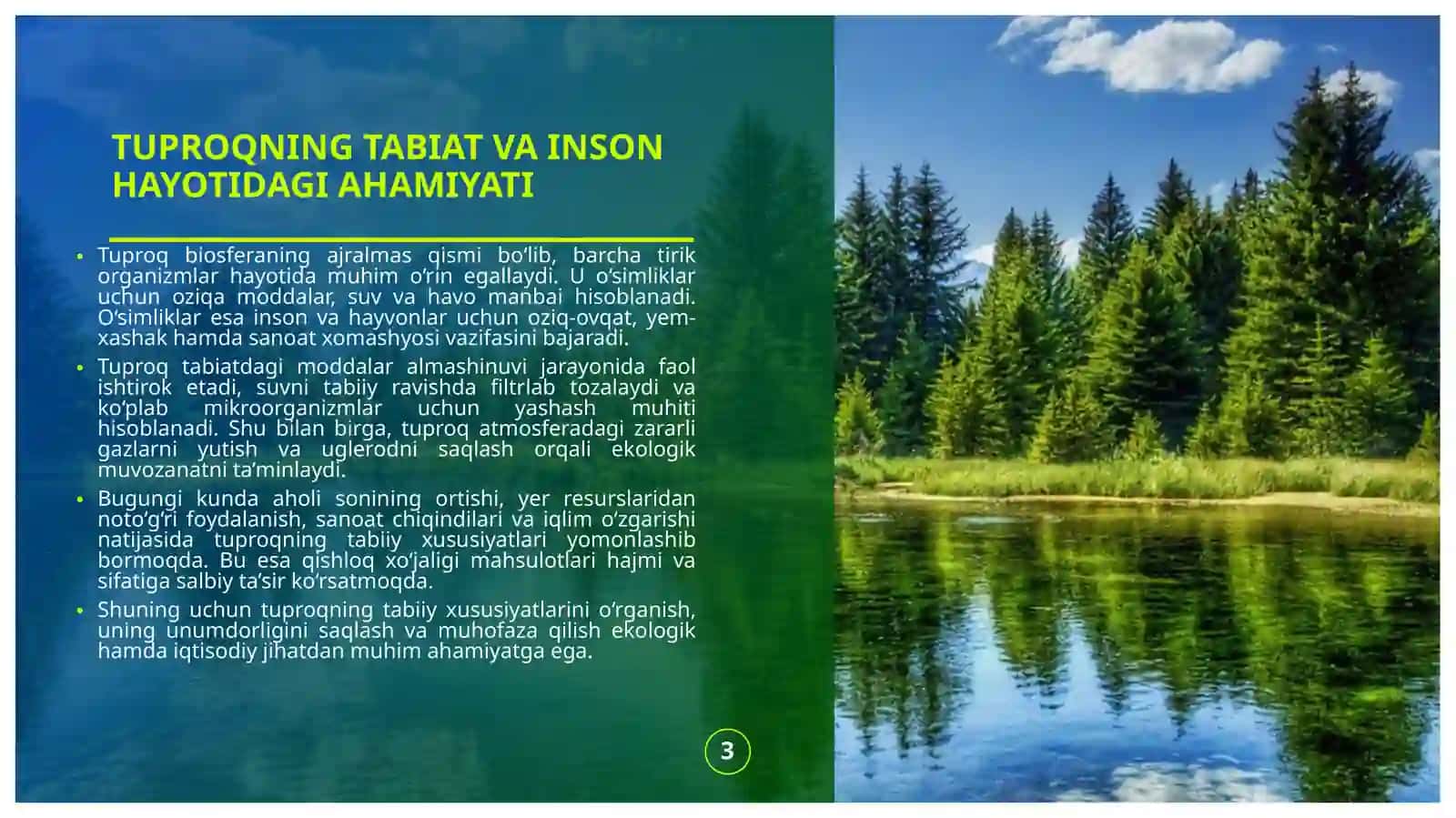 Tuproq va uning tabiiy xususiyatlari 3