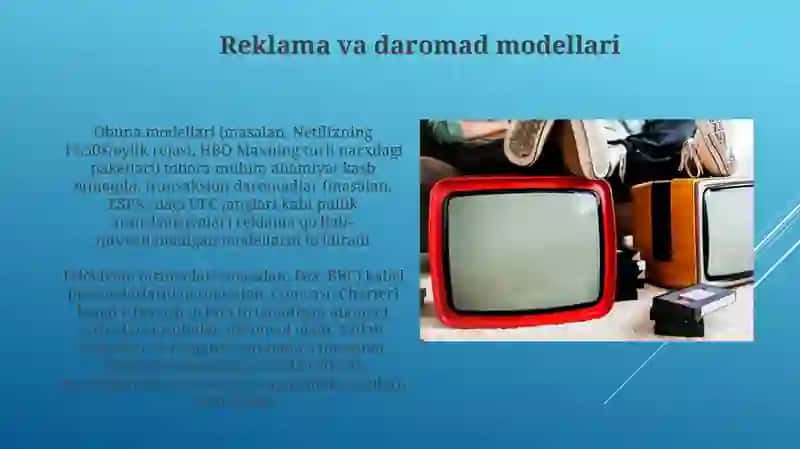 Televidenie koʻngilochar sanoat sifatida 3