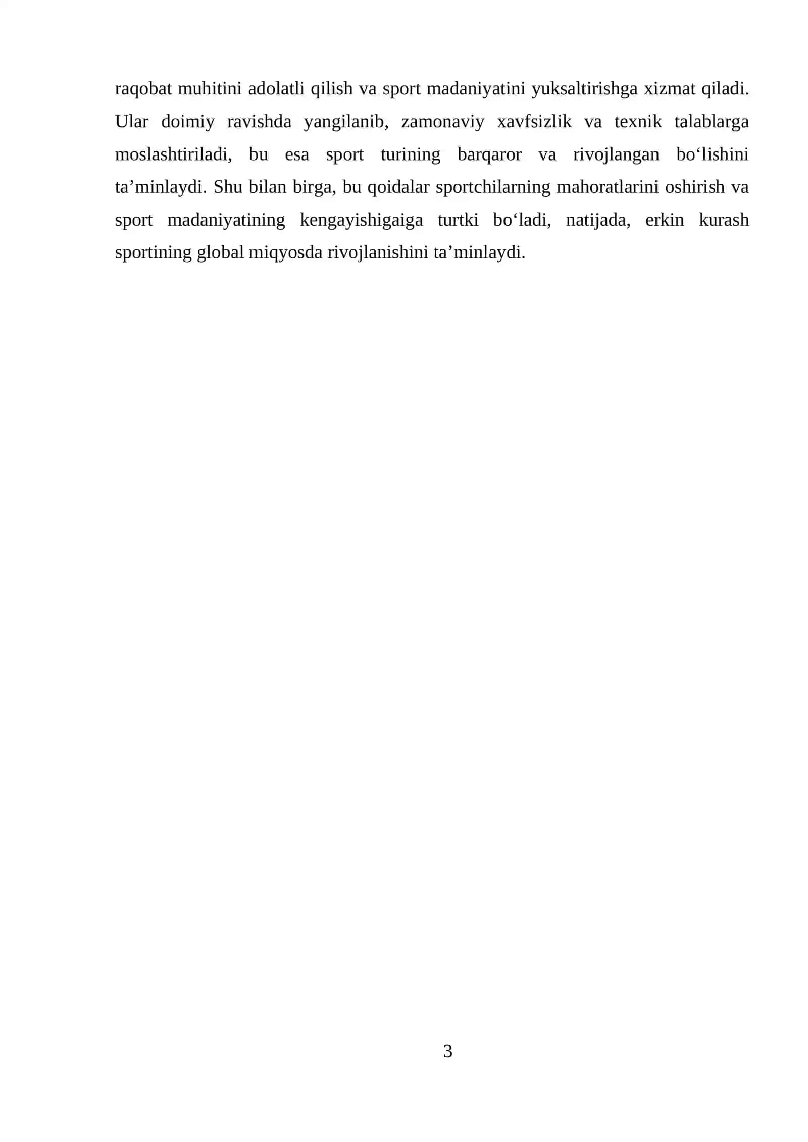 ERKIN KURASHI BO'YICHA MUSOBAQA QOIDALARI 3