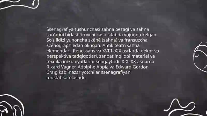 Ssenagrafiyaning yuzaga kelishi 3