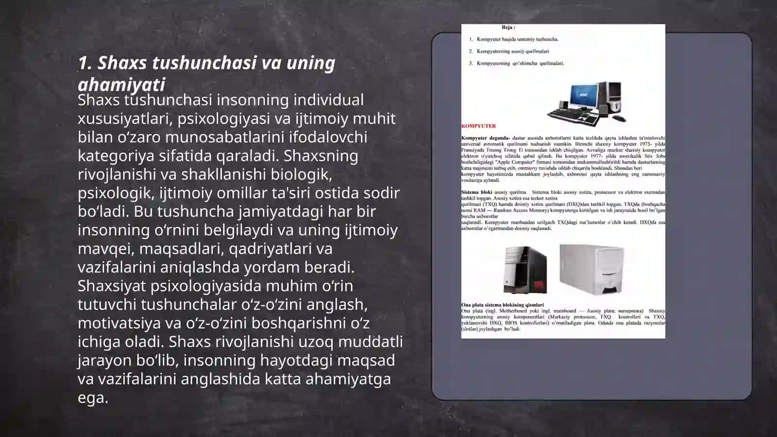 Shaxs haqida umumiy tushuncha 3