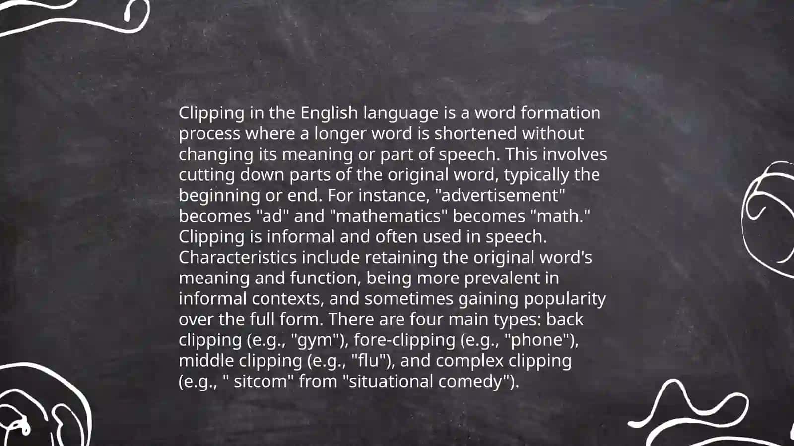 Clipping, compounding. Phrasal verbs 3