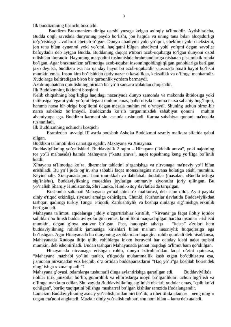 Buddaviylik tarixi, ta'limoti va marosimlari 3