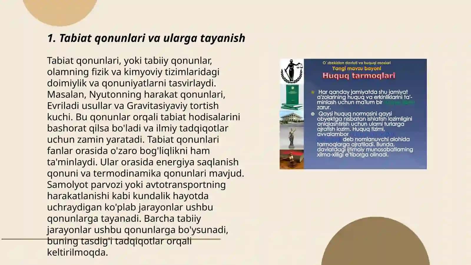 Tabiat va jamiyat qonunlari 3