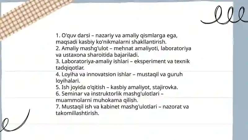 Mehnat ta'limining shakl va metodlari 3