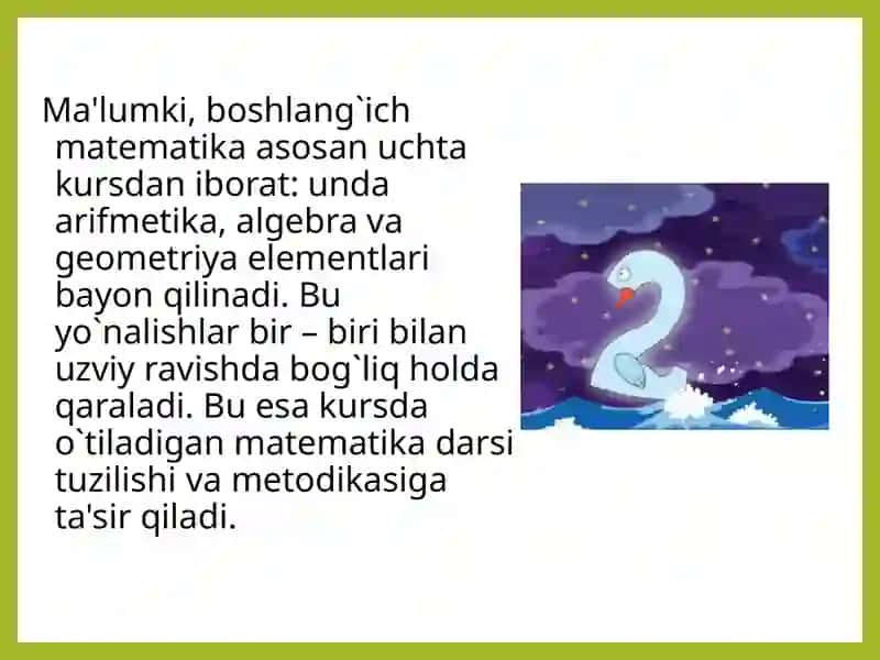 Boshlang’ich matematika tushunchalari rivojlantirish 3