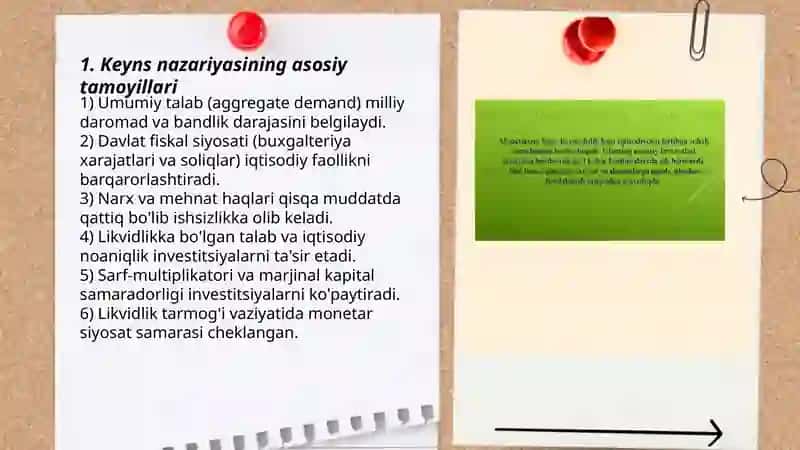 Keynschilik va yangi keynschilik 3