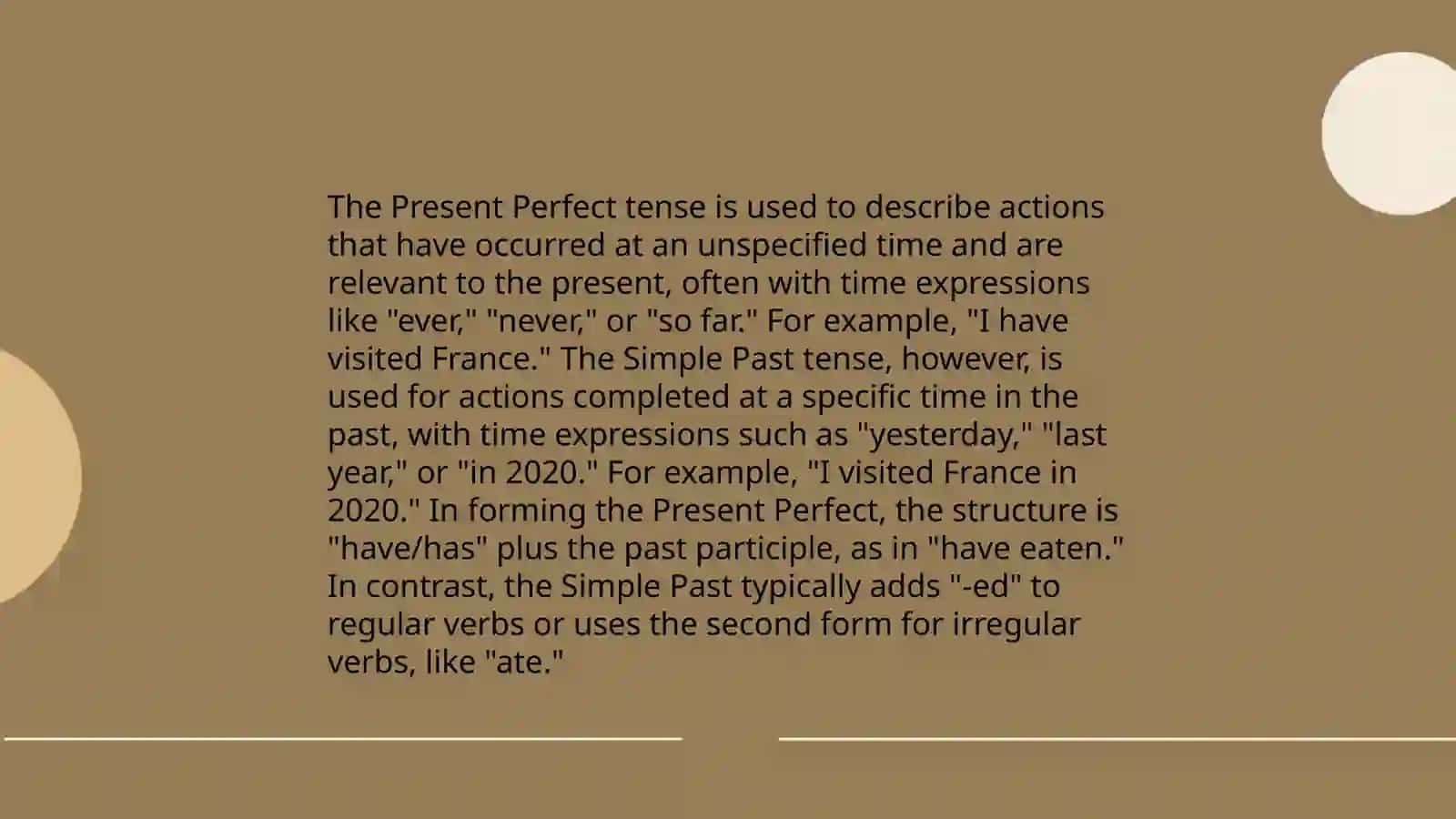 Present Perfect 3