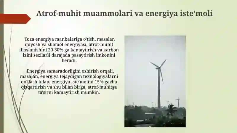 Energetika va atrof muhit 3